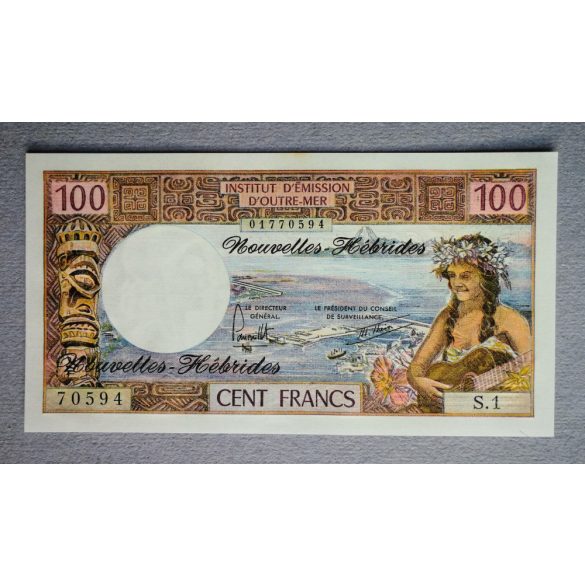 New Hebrides 100 Francs 1975/77 Unc