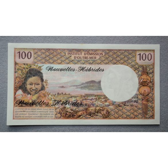 New Hebrides 100 Francs 1975/77 Unc