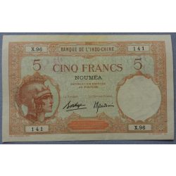 New Caledonia 5 Francs 1926 VF-