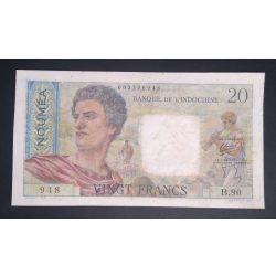 Új-Kaledónia 20 Francs 1951 restaurált