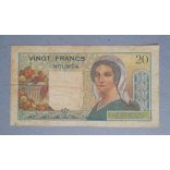 New Caledonia 20 Francs 1951 F
