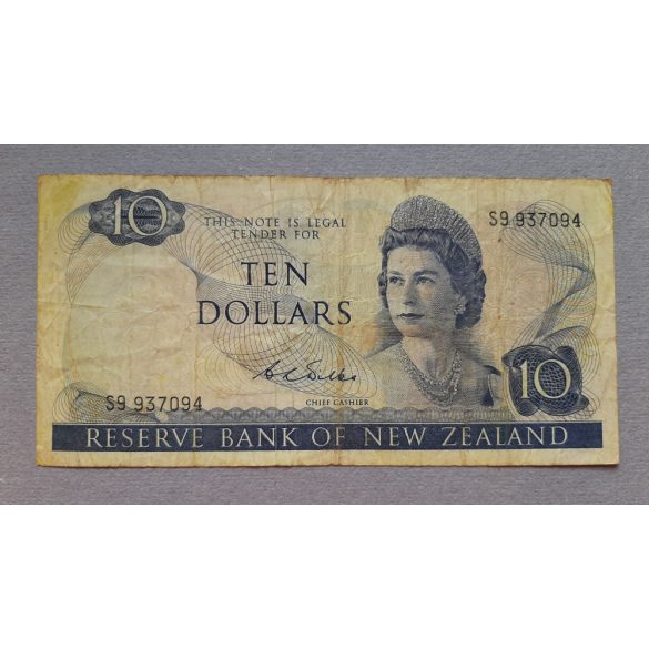 New Zealand 10 Dollars 1968 F-