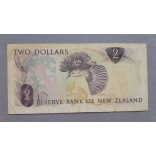 New Zealand 2 Dollars 1975 F