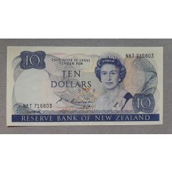 New Zealand 10 Dollars 1985 XF