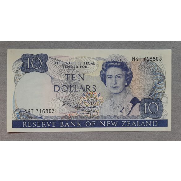 New Zealand 10 Dollars 1985 XF