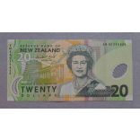 New Zealand 20 Dollars 1999 VF+