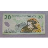 New Zealand 20 Dollars 1999 VF+
