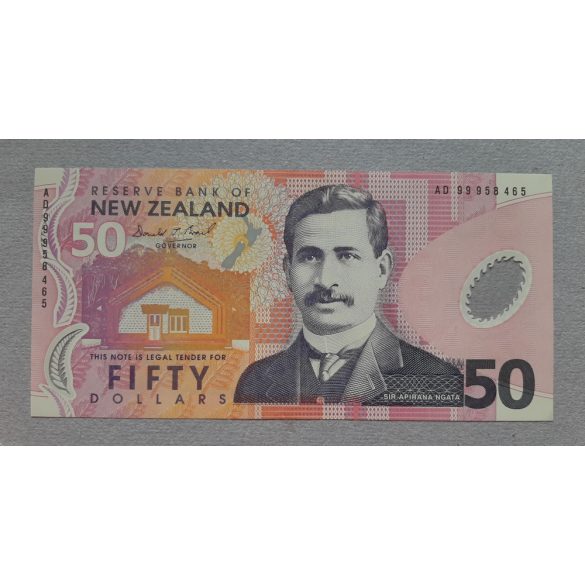 New Zealand 50 Dollars 1999 XF+