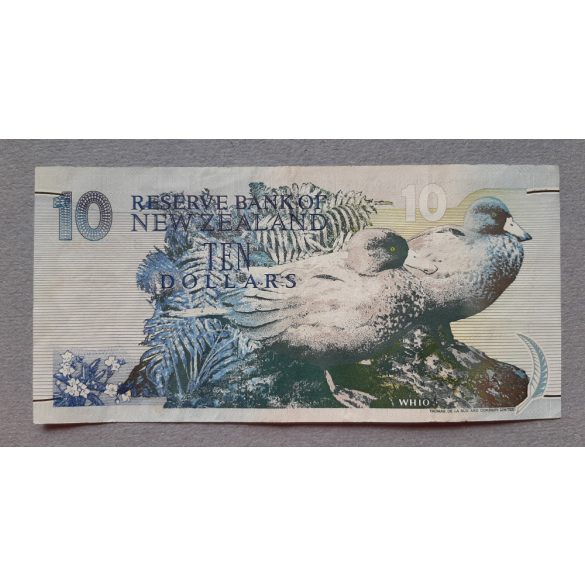 New Zealand 10 Dollars 1994 F+