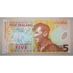 New Zealand 5 Dollars 2006 UNC