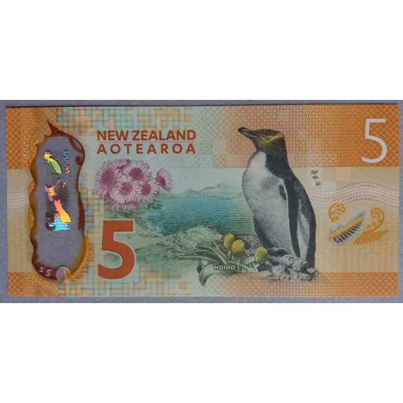 New Zealand 5 Dollars 2015 UNC
