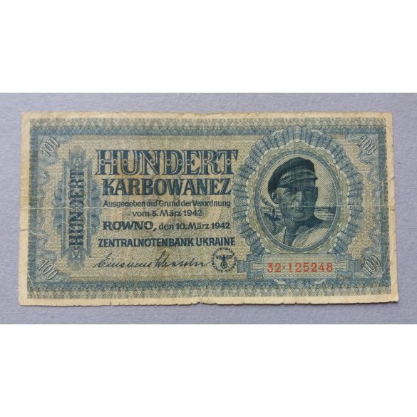 Ukraine 100 Karbowanez 1942 VG