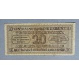 Ukraine 20 Karbowanez 1942 F