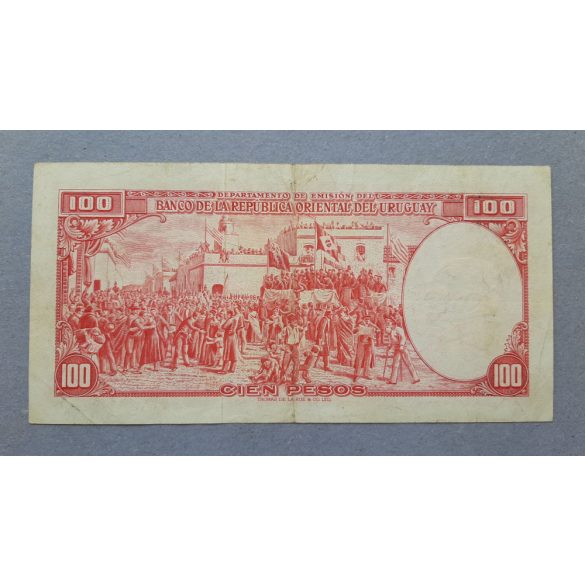 Uruguay 100 Pesos 1939 VF