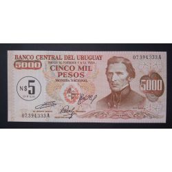 Uruguay 5 Nuevos Pesos 1975 Unc