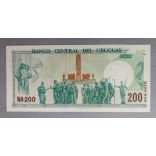 Uruguay 200 Pesos 1986 UNC