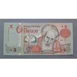 Uruguay 5 Pesos 1998 UNC