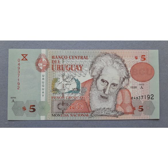 Uruguay 5 Pesos 1998 UNC