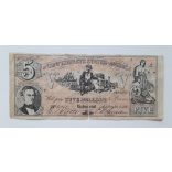 Usa Confederate States 5 Dollars 1861 VG counterfeit