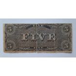 Usa Confederate States 5 Dollars 1861 VG counterfeit