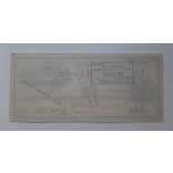 Usa check till 10 Dollars Banking House R.S.Battles Pennsylvania XF