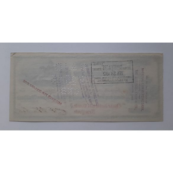 Usa check till 10 Dollars Banking House R.S.Battles Pennsylvania XF