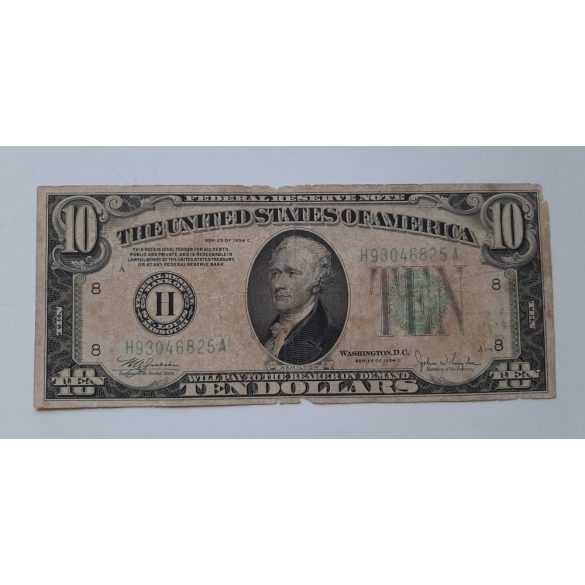 Usa 10 Dollars 1934 VG