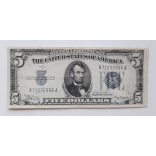 Usa 5 Dollars 1934 VF Silver Cerificate