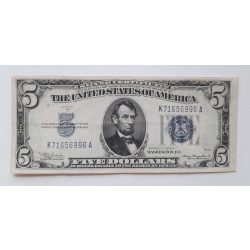 Usa 5 Dollars 1934 VF Silver Cerificate