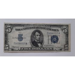 Usa 5 Dollars 1934 F+ Silver Certificate