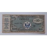 Usa 10 Dollars 1947-51 Military Payment Certificate F