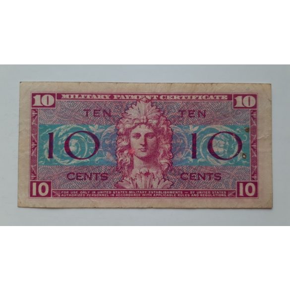 Usa 10 Cents 1954 Military Payment Certificate F