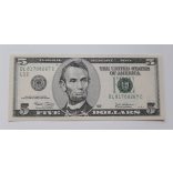 Usa 5 Dollars 2003 aUNC+