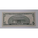 Usa 5 Dollars 2003 aUNC+
