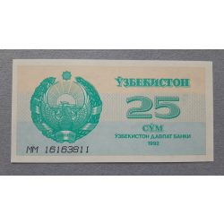 Üzbegisztán 25 Som 1992 UNC