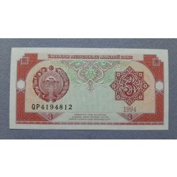 Uzbekistan 3 Som 1994 UNC