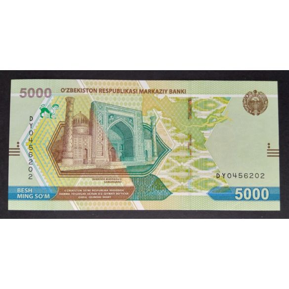 Üzbegisztán 5000 Som 2021 UNC