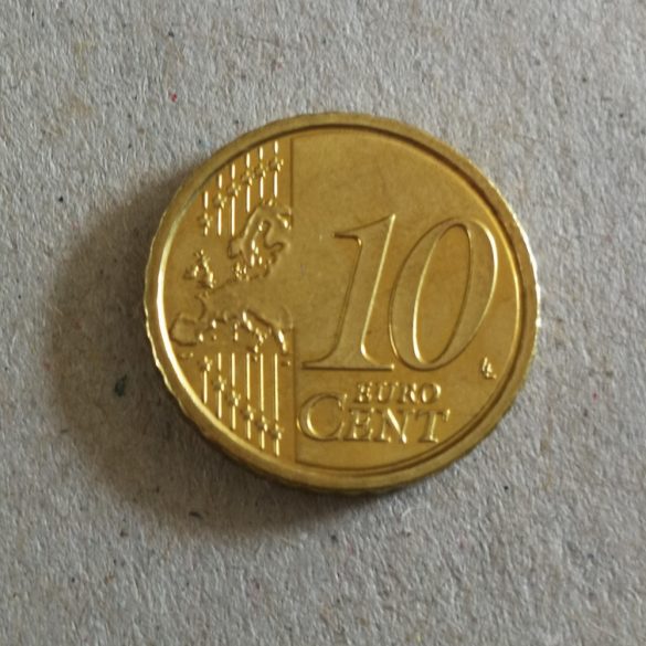 Vatikán 10 Euro Cent 2012 Benedek aUNC+