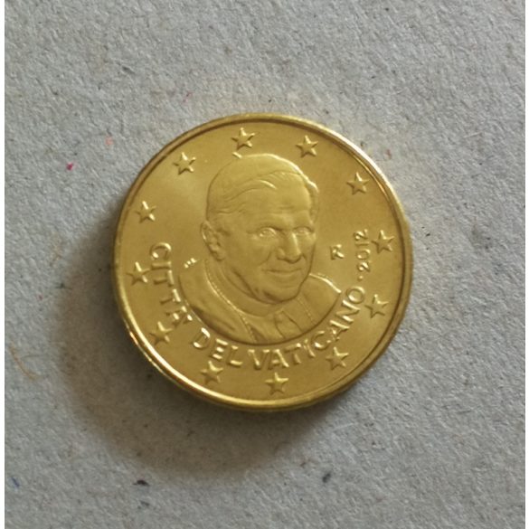 Vatikán 50 Euro Cent 2012 Benedek aUNC+