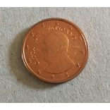 Vatikán 5 Euro Cent 2015 Ferenc aUNC+