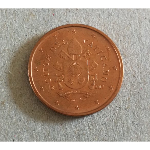 Vatikán 5 Euro Cent 2017 aUNC+