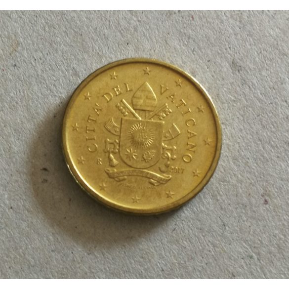 Vatikán 50 Euro Cent 2017 aUNC+