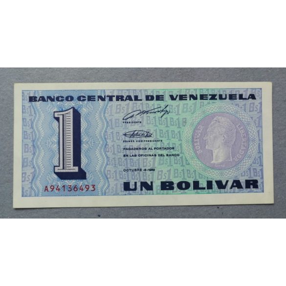 Venezuela 1 Bolivar 1989 Unc-