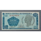 Venezuela 2 Bolivares 1989 Unc