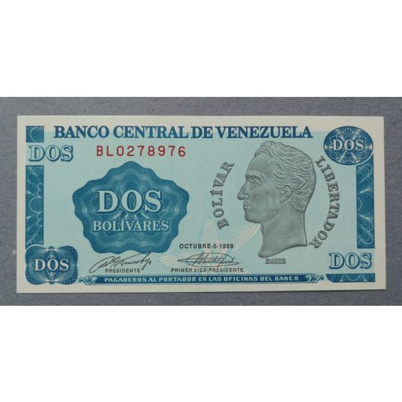 Venezuela 2 Bolivares 1989 Unc