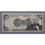 Venezuela 20 Bolivares 1990 aUNC