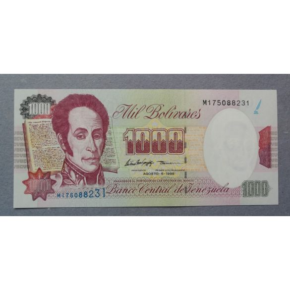 Venezuela 1000 Bolivares 1998 P-76c.2 Unc