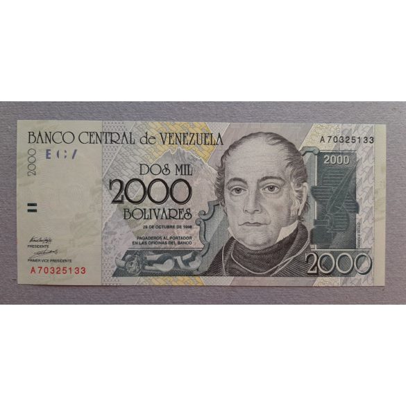 Venezuela 2000 Bolivares 1998 UNC