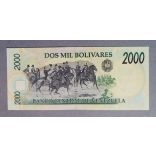 Venezuela 2000 Bolivares 1998 Unc