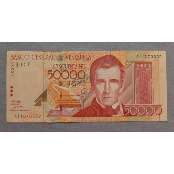 Venezuela 50000 Bolivares 1998 Aunc+